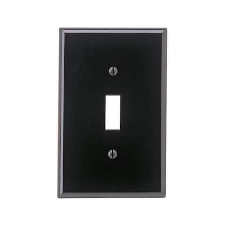 Leviton Leviton 00PJ1-00E 1 Gang Wallplate Switch Black 3222023